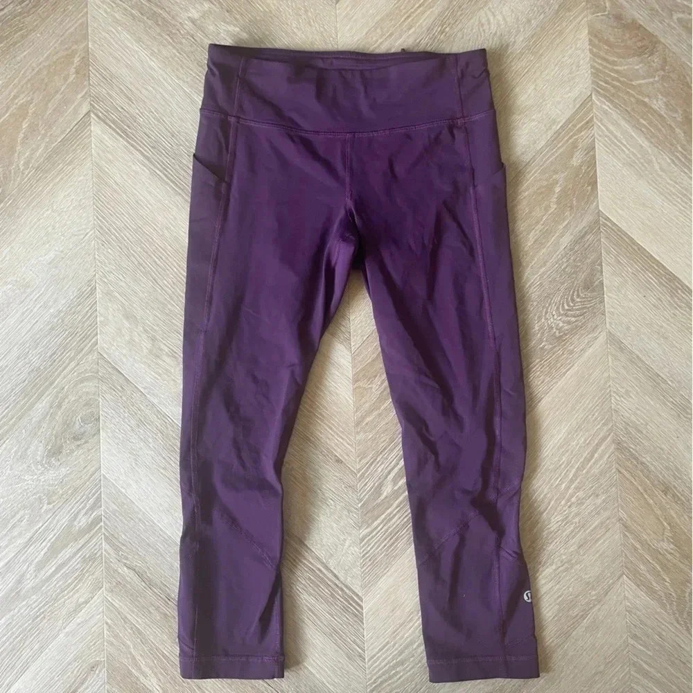 Lululemon Inspire Crop‎ II Purple Leggings